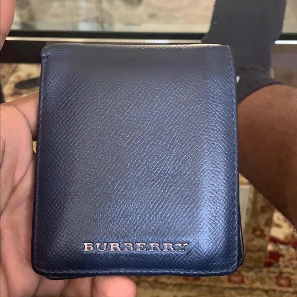 BURBERRY WALLET NAVY BLUE
